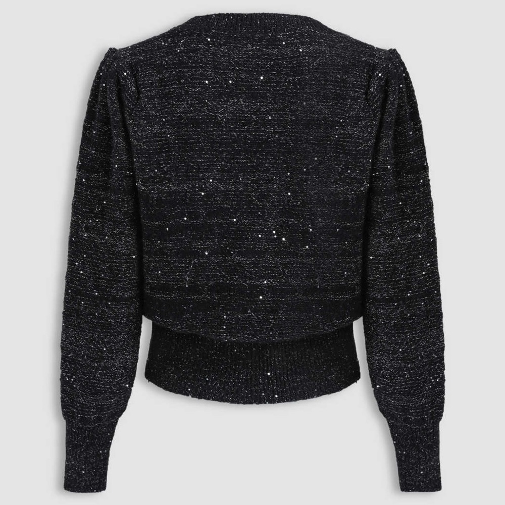 Cider Sprinkled In Fairy Dust Black Cardigan Sz Medium - Picture 3 of 9
